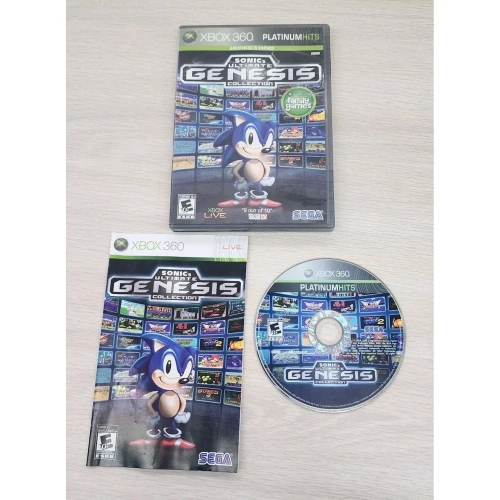 Xbox 360 Sonic's Ultimate Genesis Collection Platinum Hits The Hedgehog Classics